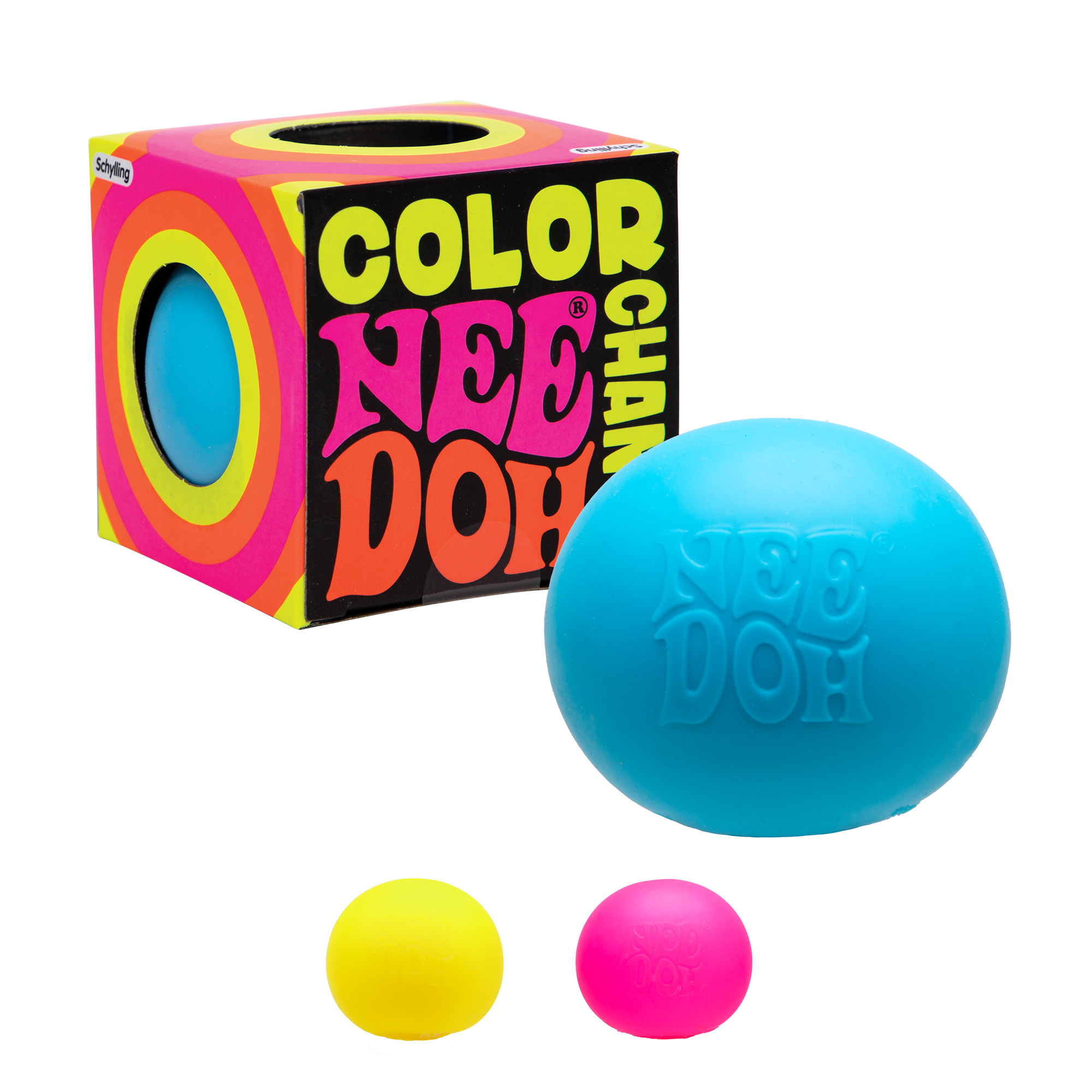 Schylling NeeDoh? Color Change Cube - Squishy Sensory Toy That Changes Color
