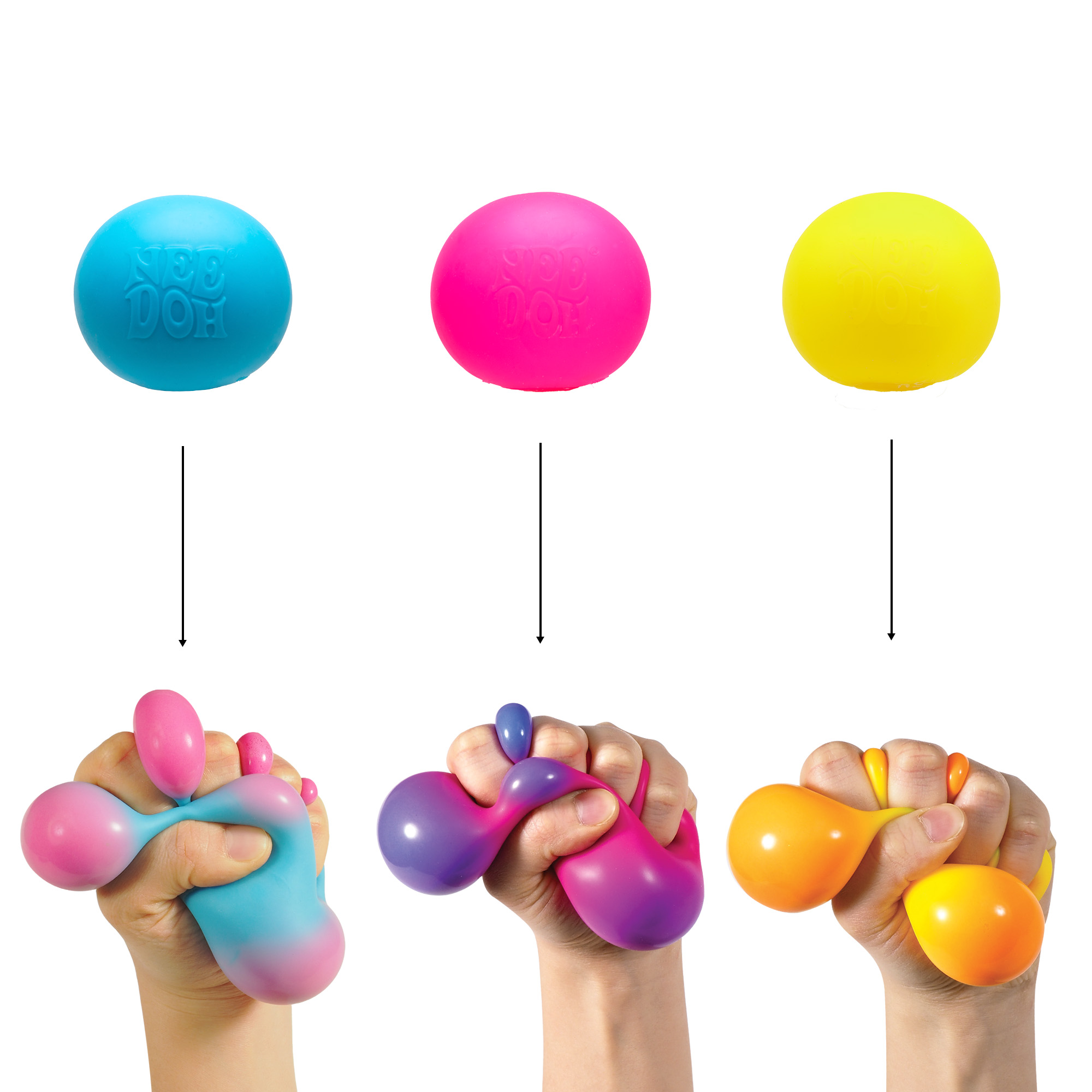 Schylling NeeDoh? Color Change Cube - Squishy Sensory Toy That Changes Color - Image 3