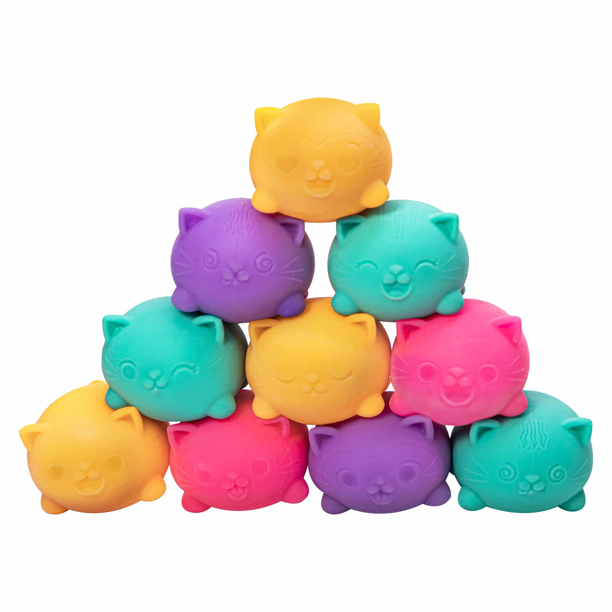 Teenie NeeDoh® Cool Cats | Mini Cat Sensory Squish 3-Pack - Image 2