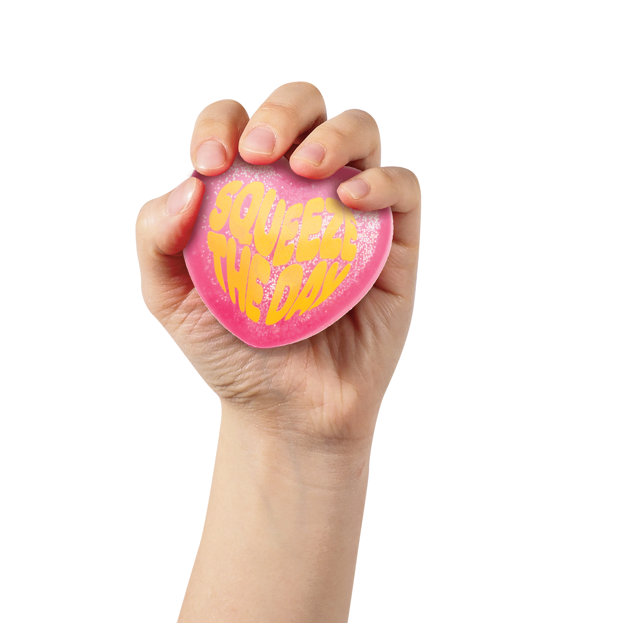 Schylling NeeDoh Good Vibes Only - Sensory Squishy Hearts with Positive Sayings