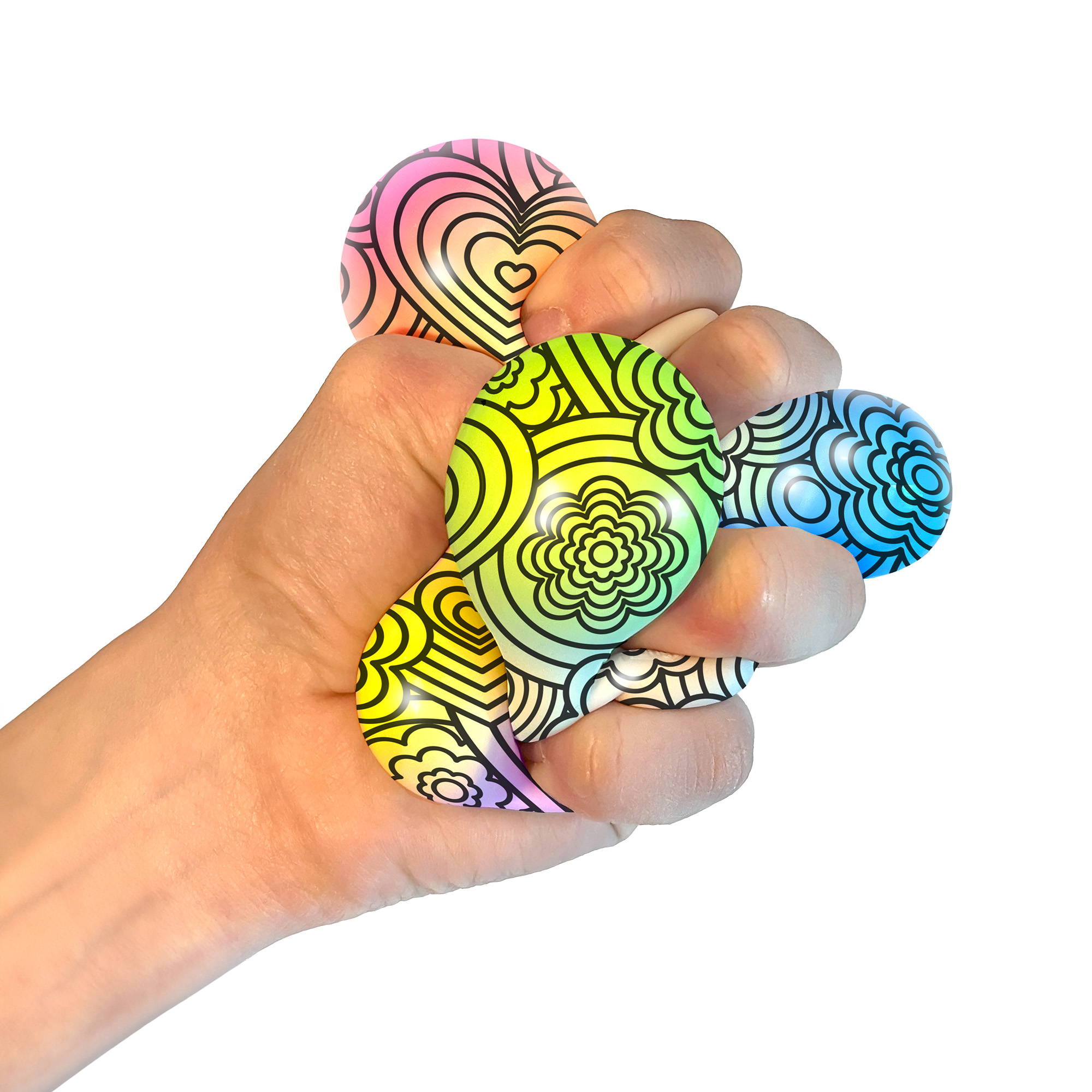 NeeDoh® Press-Doh | Color-Changing Pattern Sensory Squish - Image 3