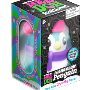 NeeDoh® Polar Glow Penguin | Glow-in-the-Dark Sensory Squish