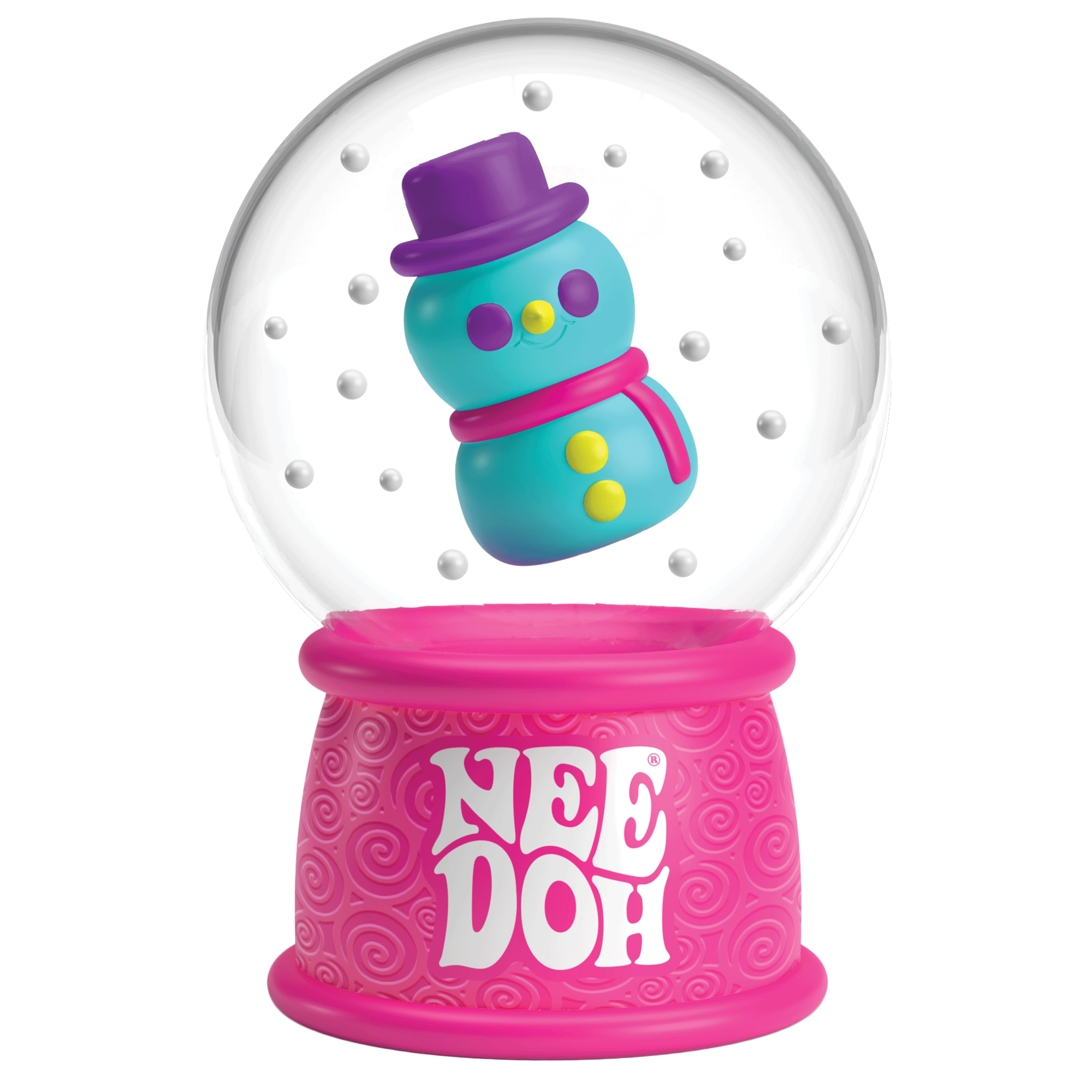 NeeDoh® Squish N Flow Snow Globe | Glow-in-the-Dark Sensory Squish - Image 6